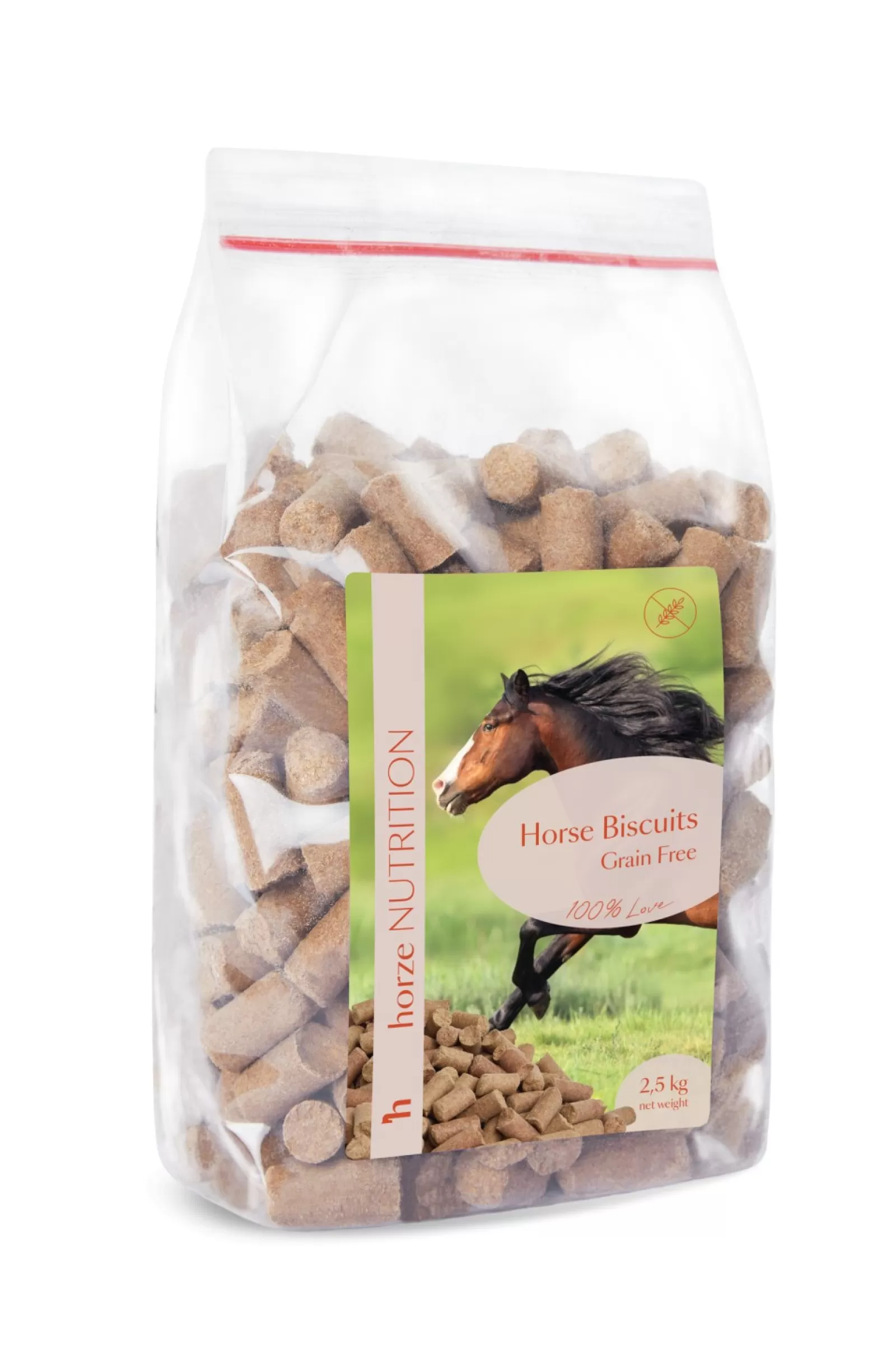 * Biscuits Grain Free, Bezzbozowe Przysmaki Dla Koni, 2,5 Kg