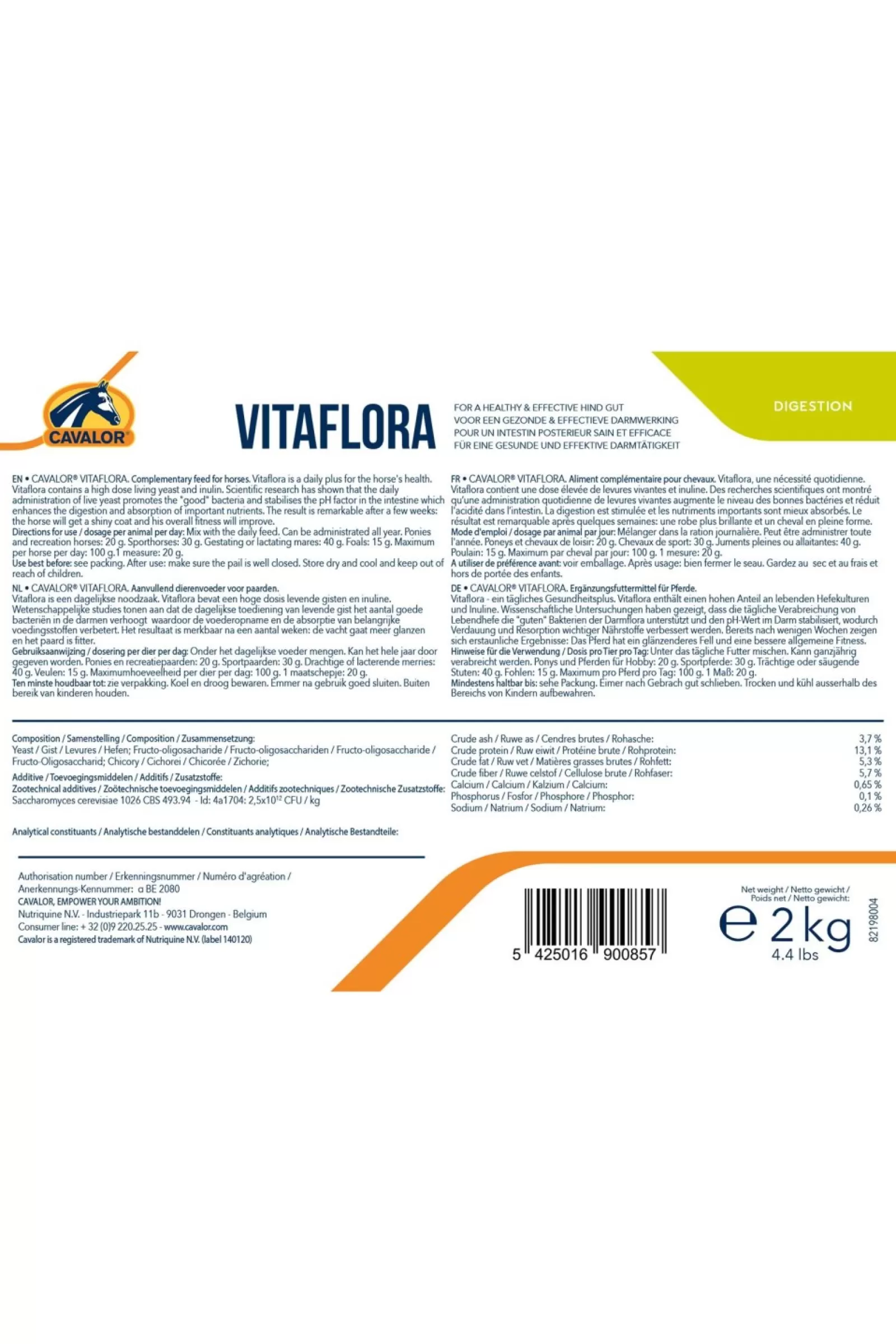 cavalor Vitaflora, 2 Kg