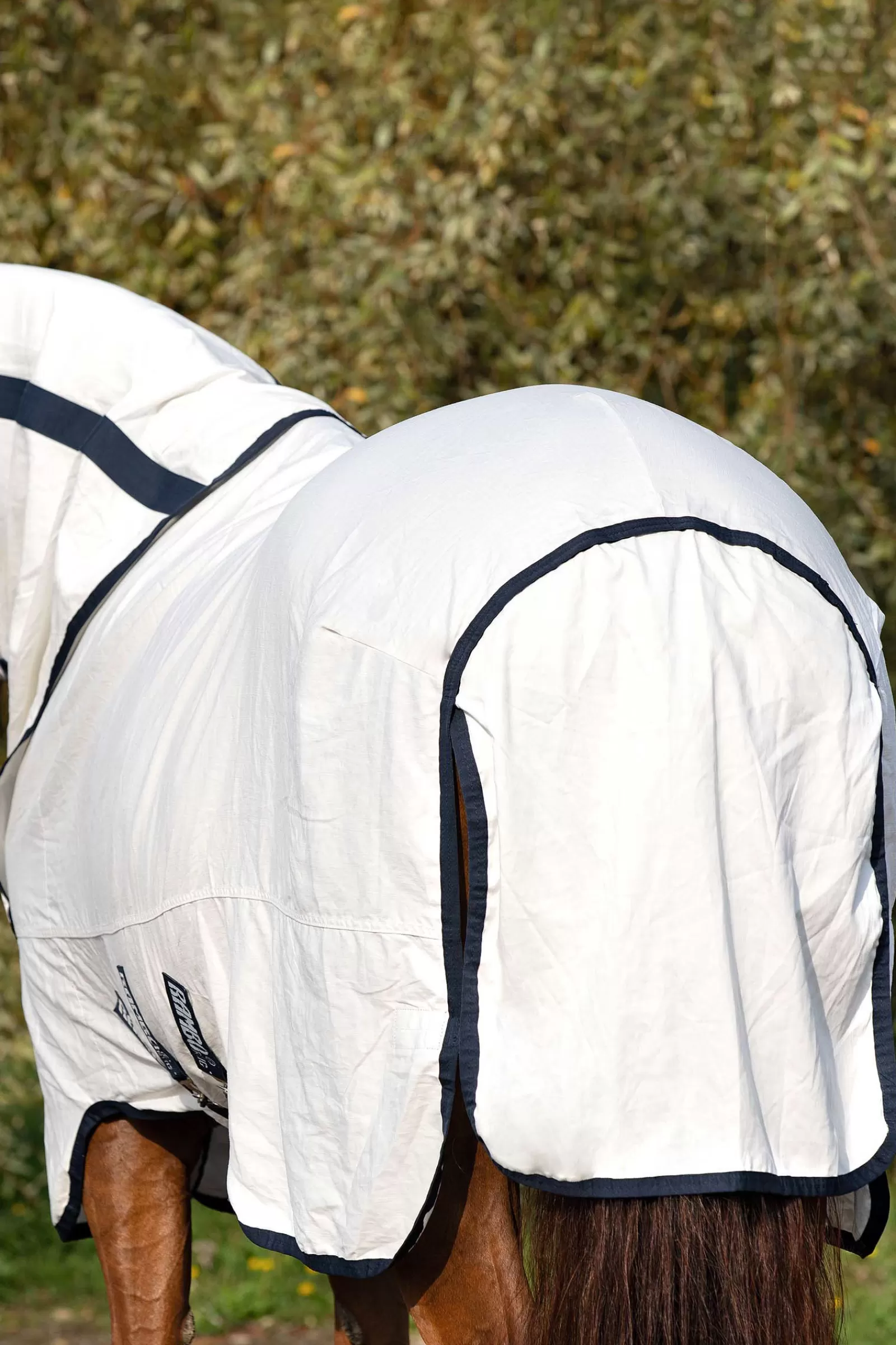 horseware Derka Przeciwko Owadom Rambo Natura White/Dark Blue Online