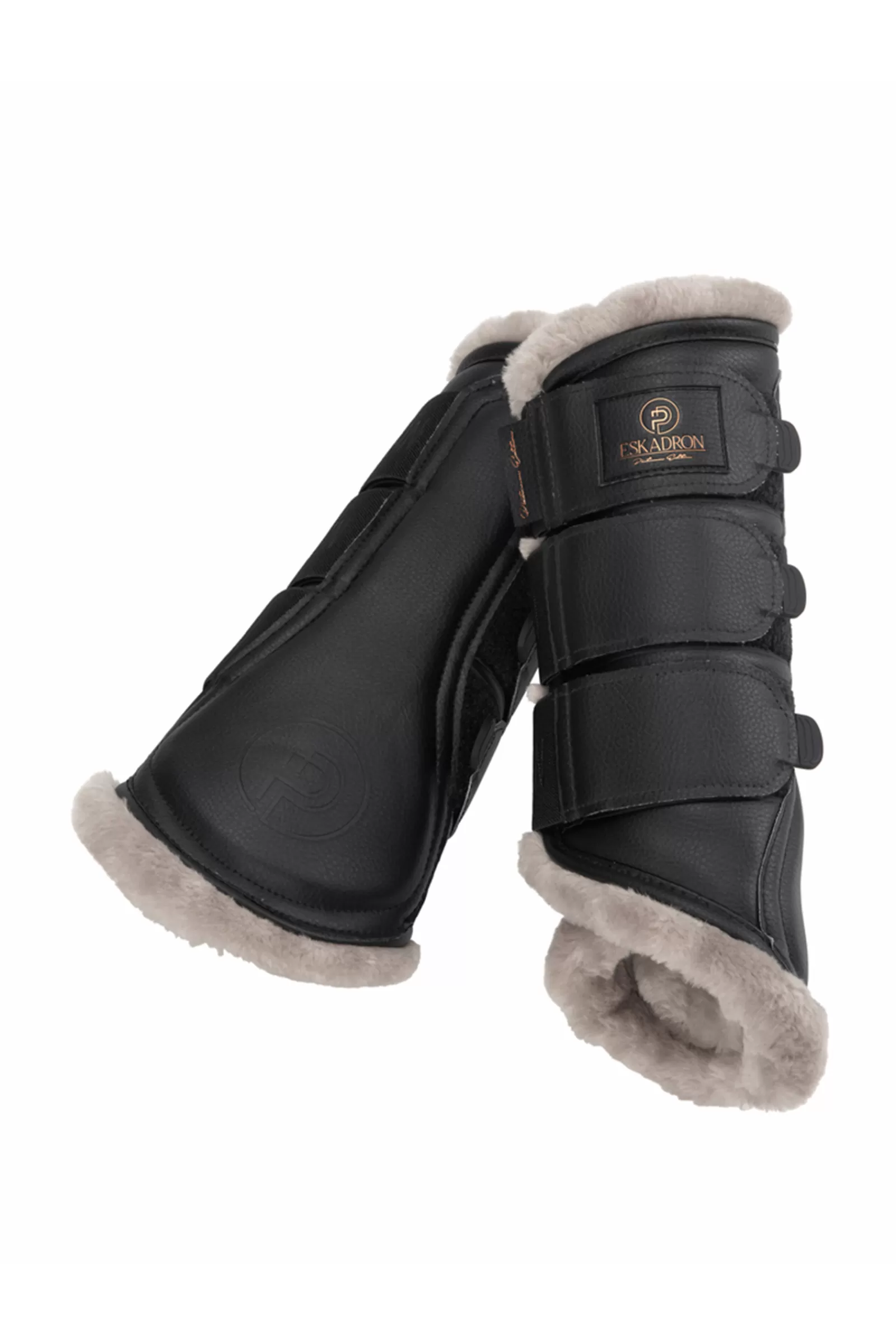 eskadron Platinum 23 Buty Sciegna Ze Sztucznego Futra Ze Sztucznej Skóry Black Cheap