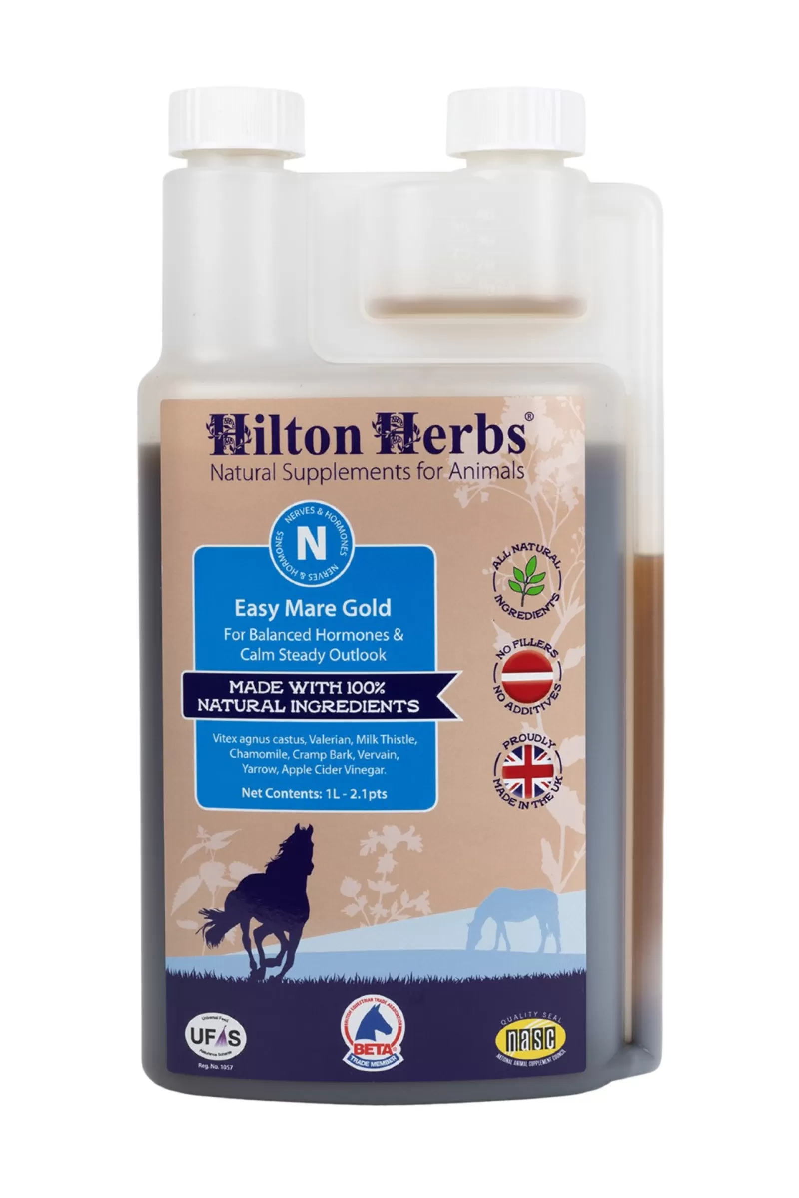 hiltonherbs Easy Mare Gold – Equilibrium Gold, 1 Litre