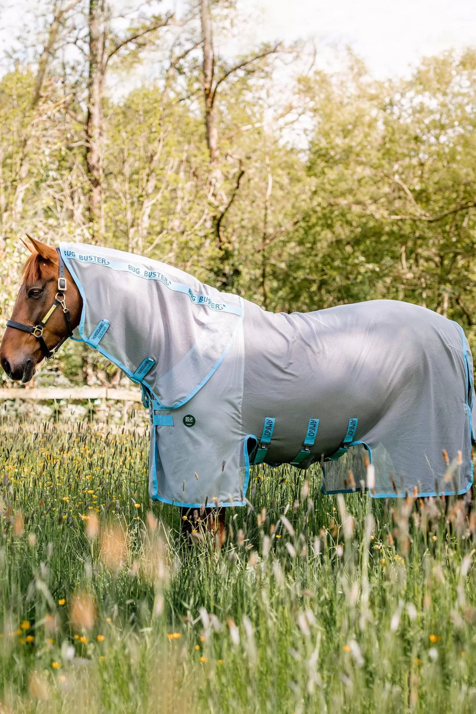 horseware Ameco Bug Buster Derka Przeciwko Owadom Silver/Blue Online