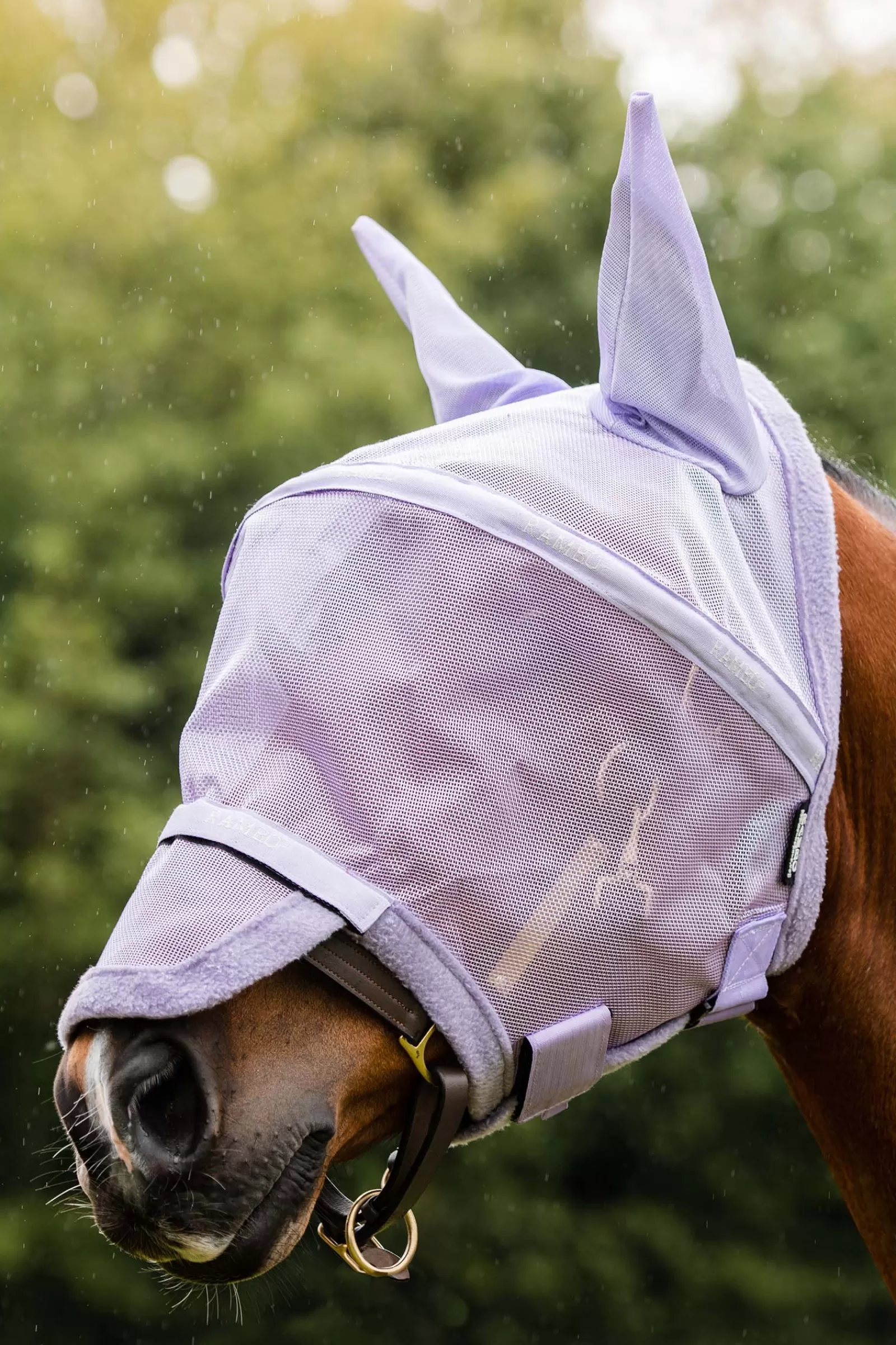 horseware Rambo Plus Maska Na Muchy Light Purple Best Sale