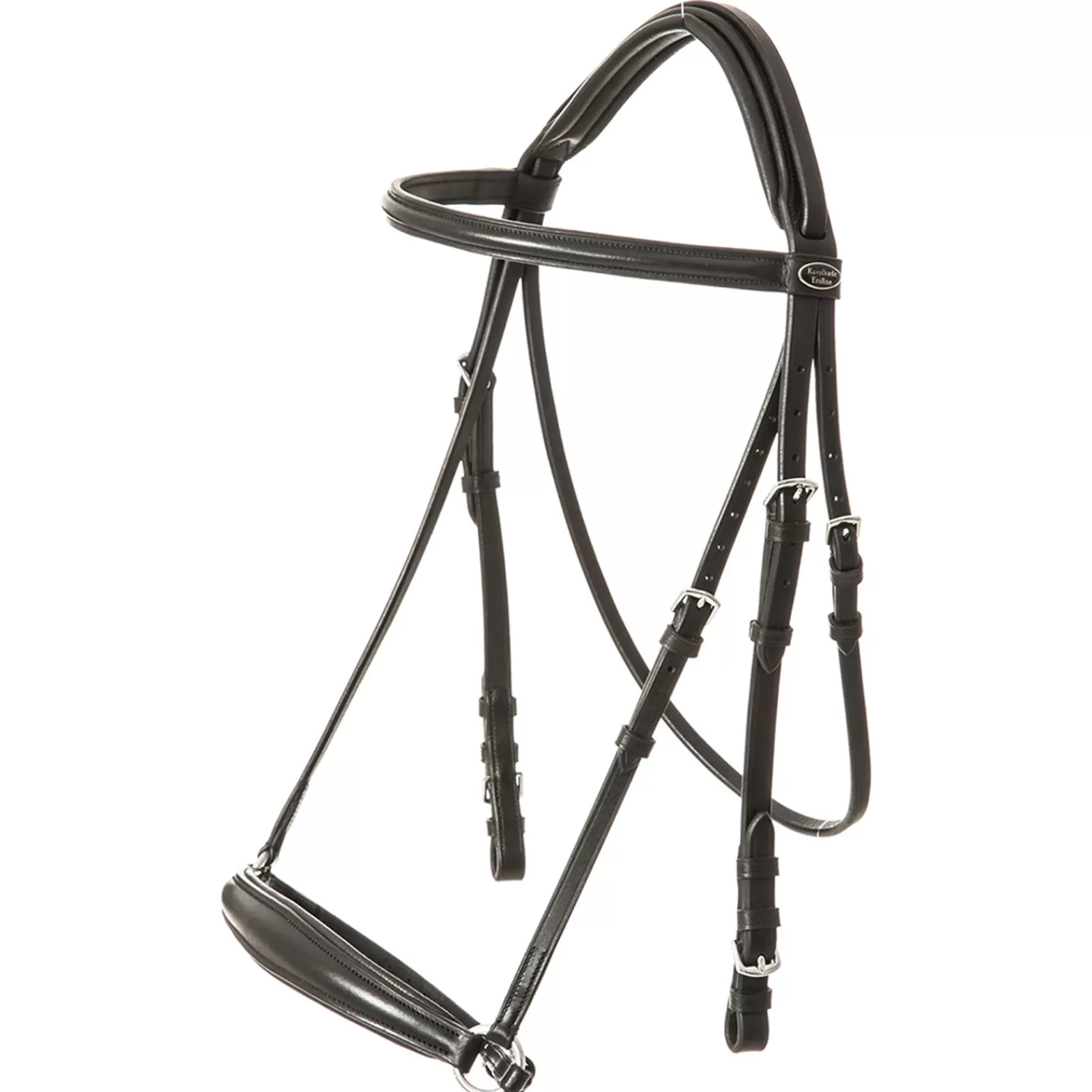 kavalkade Bridle Line Ecoline, Opadajacy Nachrapnik Black Cheap