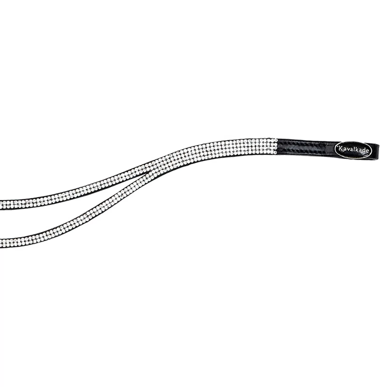 kavalkade Browband Duo Slim, Two Split Arches W/ Grey Rhinestones Wh/Ab Outlet