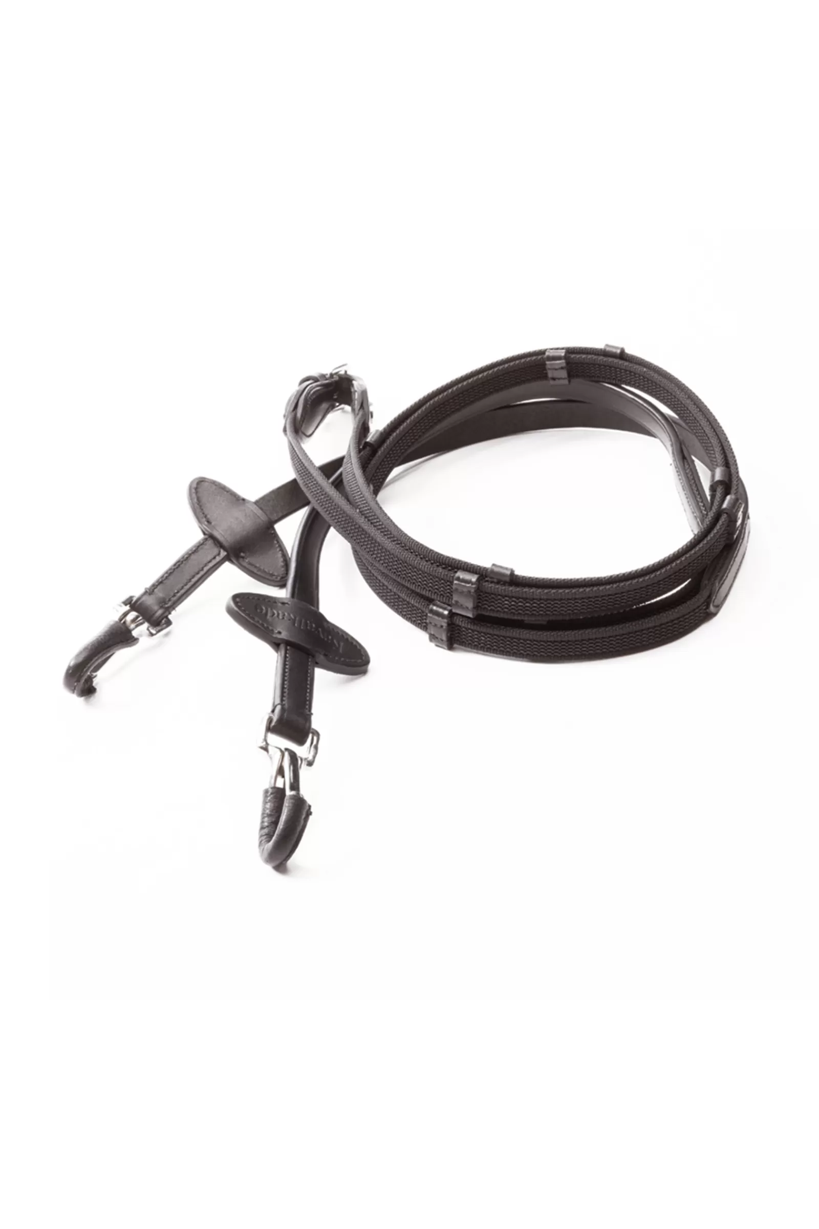 kavalkade Silent Rubberised Reins With Snap Black Store