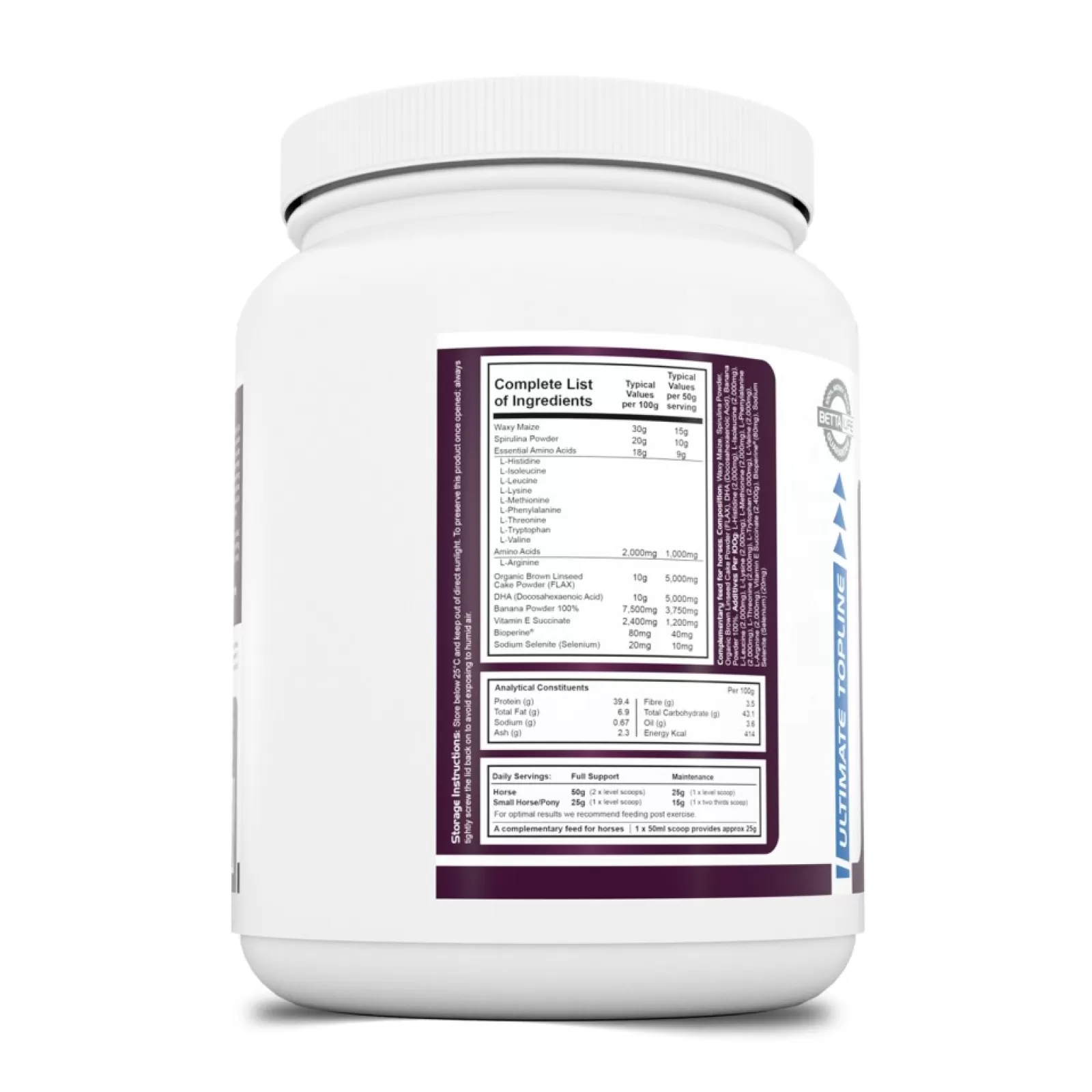 bettalife Pharmaplast Ultimate Topline Suplement Dla Koni, 750G