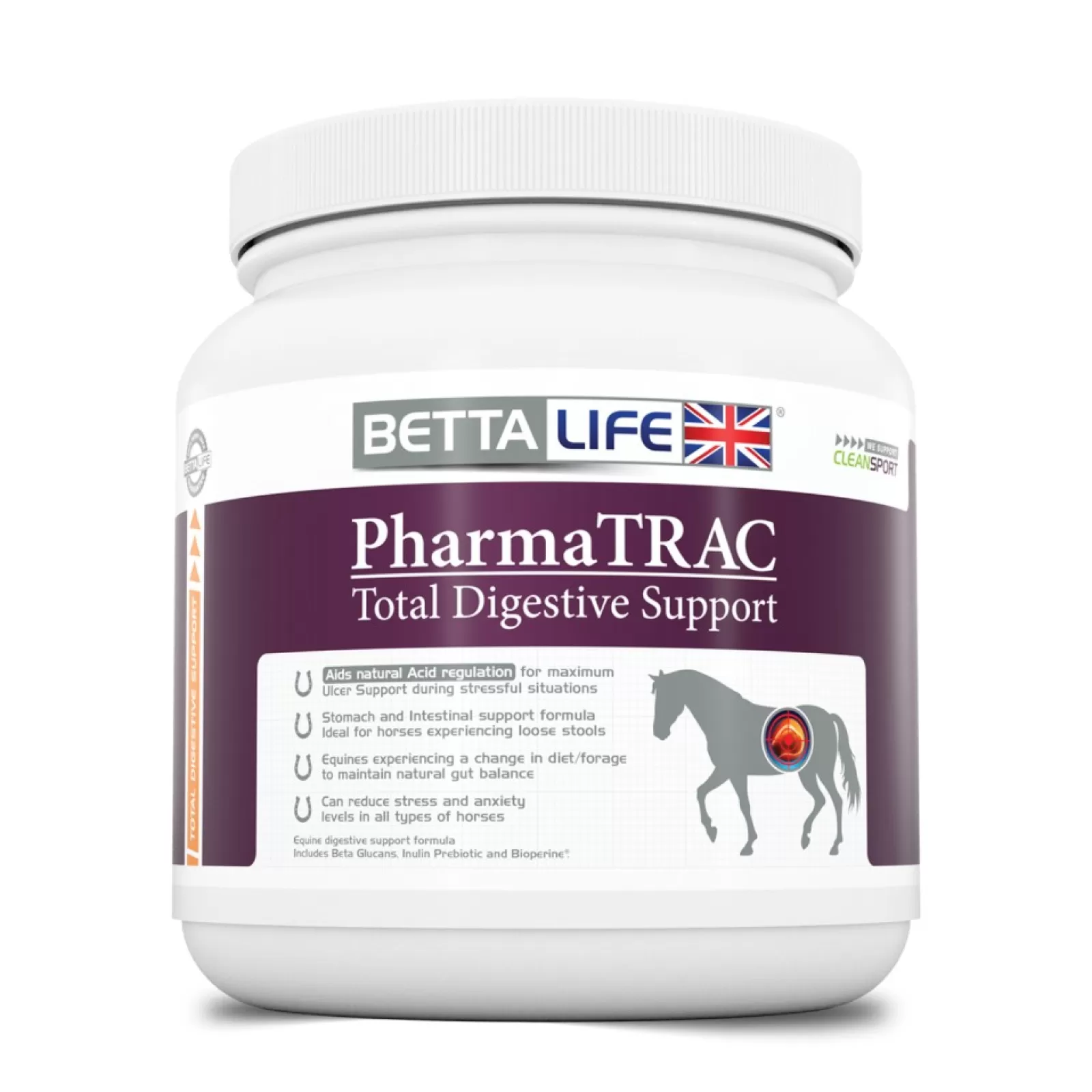 bettalife Pharmatrac Suplement Wspomagajacy Trawienie Dla Koni, 400G