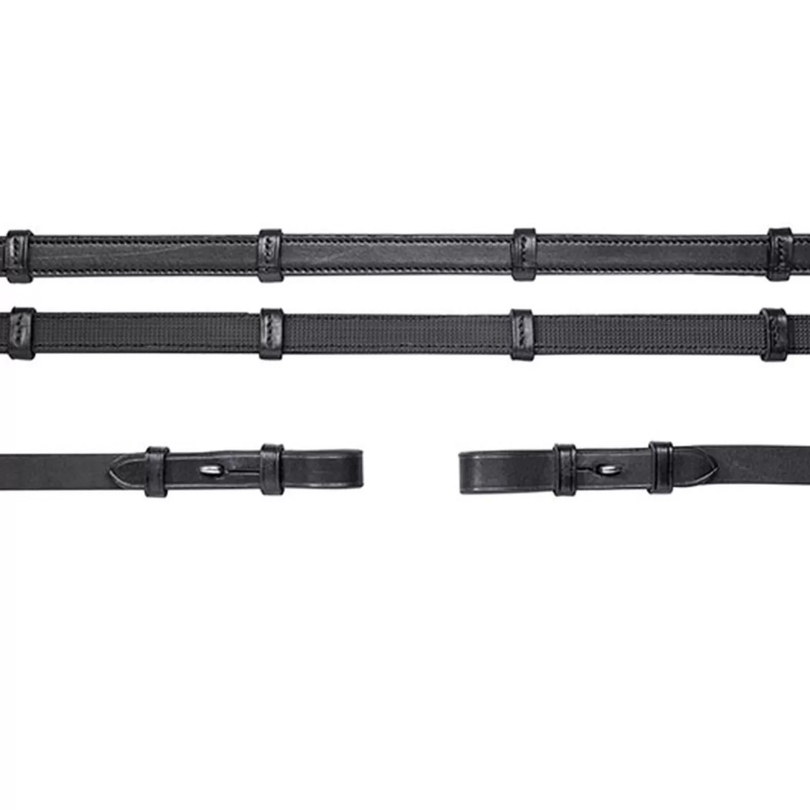 schockemohle Wodze Skorzane (Guma W Srodku), Wodze Do Ogłowia Munsztukowego Double Bridle Basic
